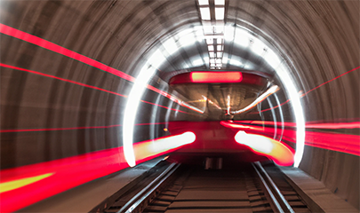 An underground train